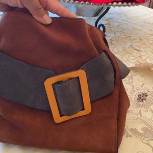 Bag suede leather